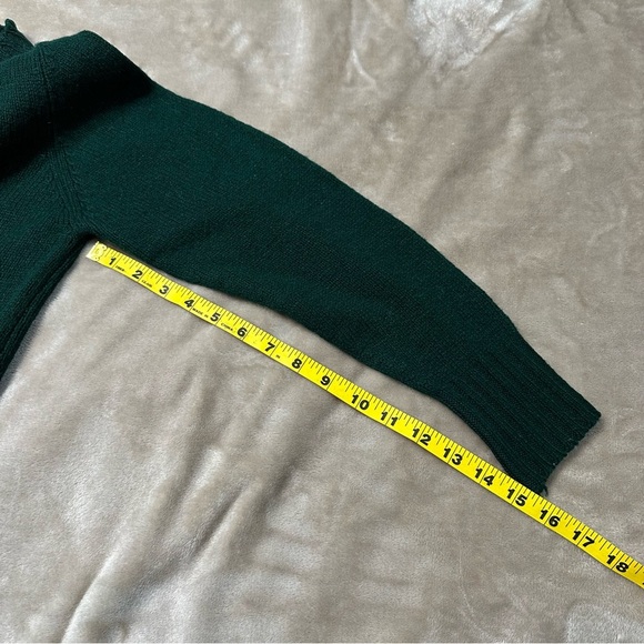 Bucks Countian by Jacques de Loux Green 100% Virgin Wool Cardigan Sweater 36 - Picture 5 of 6